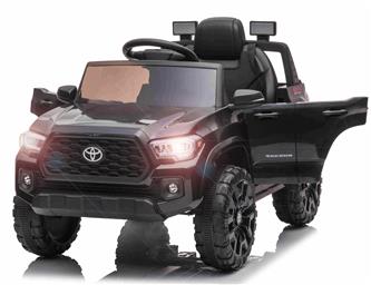 Toyota Tacoma Sähköauto lapsille 12V litium, 2.4G kaukosäädin, musta