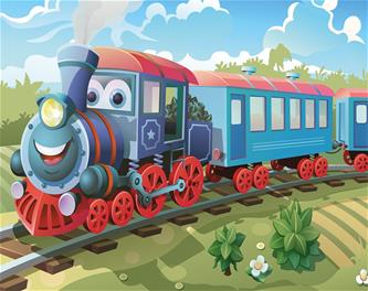Traintastic Juna tapetti 243 x 203 cm-2