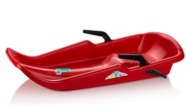 Twister Pulkka/ kelkka käsijarruilla, punainen