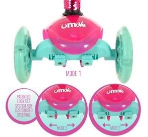 uMoVe Paillet Mini Flex LED potkulauta, pink-4