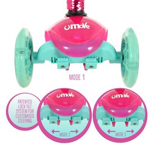 uMoVe Paillet Mini Flex LED potkulauta, pink-4