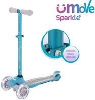 uMoVe Sparkle Mini Flex LED-potkulauta, teal