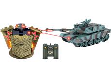 USA M1A2 kauko-ohjattava tankki 1:28 VS Fort 27Mhz
