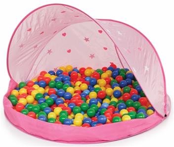 Vaaleanpunainen leikkiteltta, 50 palloa-2