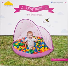 Vaaleanpunainen leikkiteltta, 50 palloa-3