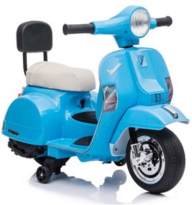 Vespa PX150 6V sähköskootteri lapsille, Sininen-4