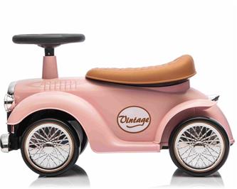 Vintage Classic Retro potkuauto, vaaleanpunainen-2
