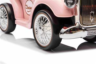 Vintage Classic Retro potkuauto, vaaleanpunainen-5