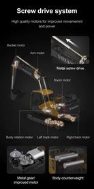 Volvo EC160E Täysimittainen metalli RC-kaivinkone 1:16 2.4G/APP-7