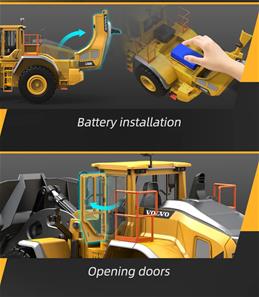 Volvo kaivinkone / Graveko L260H PRO 2.4G 1:16-16