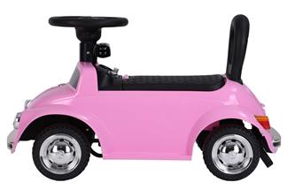 VW Beetle Classic Potkuauto nahkaistuimella, vaaleanpunainen-2