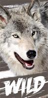 Wild Wolf Kylpypyyhe - 100 % puuvillaa