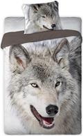 Wild Wolf vuodevaatteet 140x200 cm - 100 prosenttia puuvillaa.