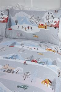 Winter Village vuodevaatteet 135x200cm-2