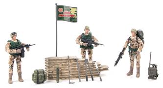 World Peacekeepers 1:18 Aavikkosotilaat sis. 3 hahmoa