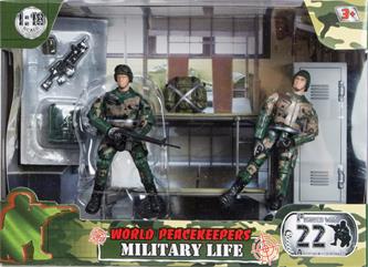 World Peacekeepers 1:18 Armeija kerrossänky sis. 2 hahmoa-2