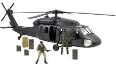 World Peacekeepers 1:18 Black Hawk sotilashelikopteri ja 2 hahmoa