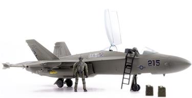 World Peacekeepers 1:18 Boeing F/A-18 Hornet hävittäjä sis. 2 lentäjää.