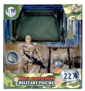 World Peacekeepers 1:18 sotilas figuuri+ leiri-2