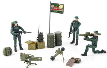World Peacekeepers 1:18 Sotilas Ranger -pakkaus sis. 3 hahmoa