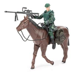 World Peacekeepers 1:18 Sotilashahmo + hevonen