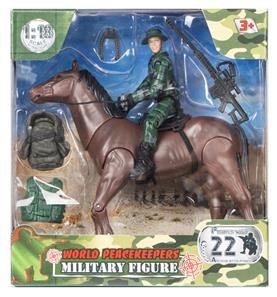 World Peacekeepers 1:18 Sotilashahmo + hevonen-2