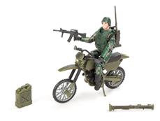 World Peacekeepers 1:18 sotilashahmo + maastopyörä