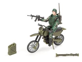 World Peacekeepers 1:18 sotilashahmo + maastopyörä