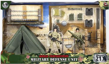 World Peacekeepers 1:18 Suuri sotilasleiri sis. 2 hahmoa-2