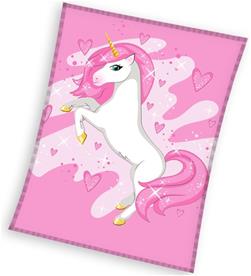 Yksisarvinen fleecehuopa 150 x 200 cm