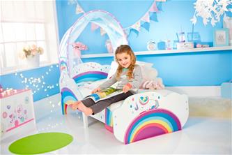 Yksisarvinen ja sateenkaari Juniorsänky, katos + säilytystila-18