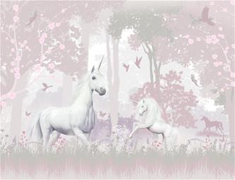 Yksisarvismetsä / Unicorn Forest tapetti 243 x 305 cm-2