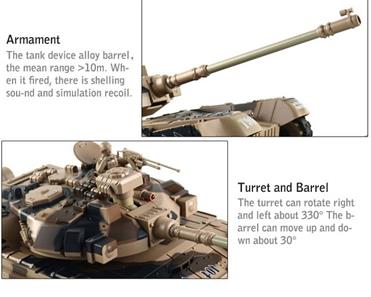 ZEGAN U.S. M60 kauko-ohjattava Airsoft-tankki 1:18-3