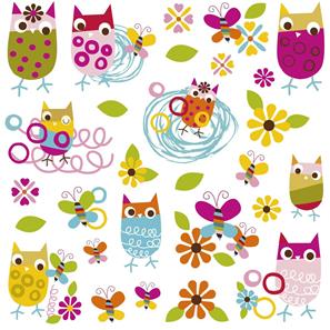 Zutano Pöllö seinätarrat-3